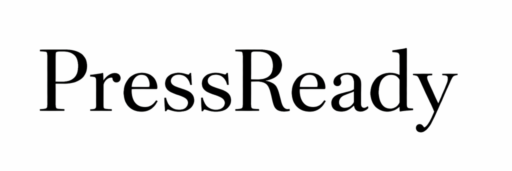 PressReady logo in black and white